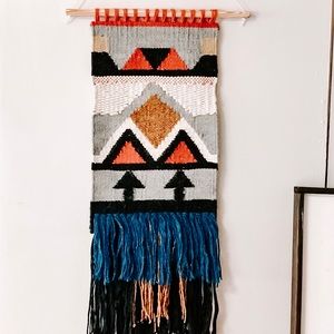 Woven wall hanging